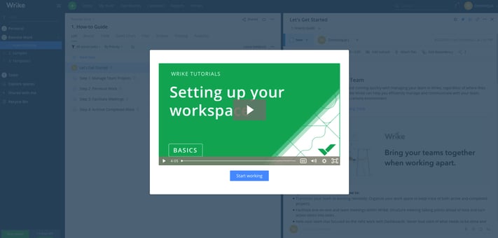 wrike video tutorial